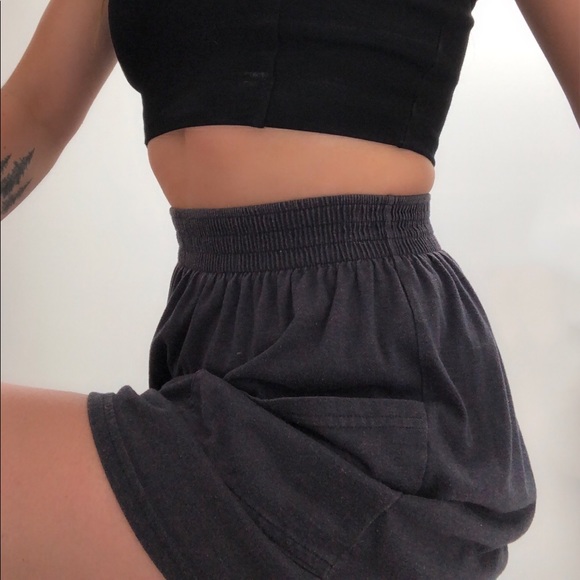 DARK GREY AMERICAN APPAREL SKIRT WITH POCKETS!!! - Picture 2 of 2